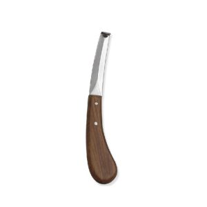 Hoof knife double Edge wooden handle