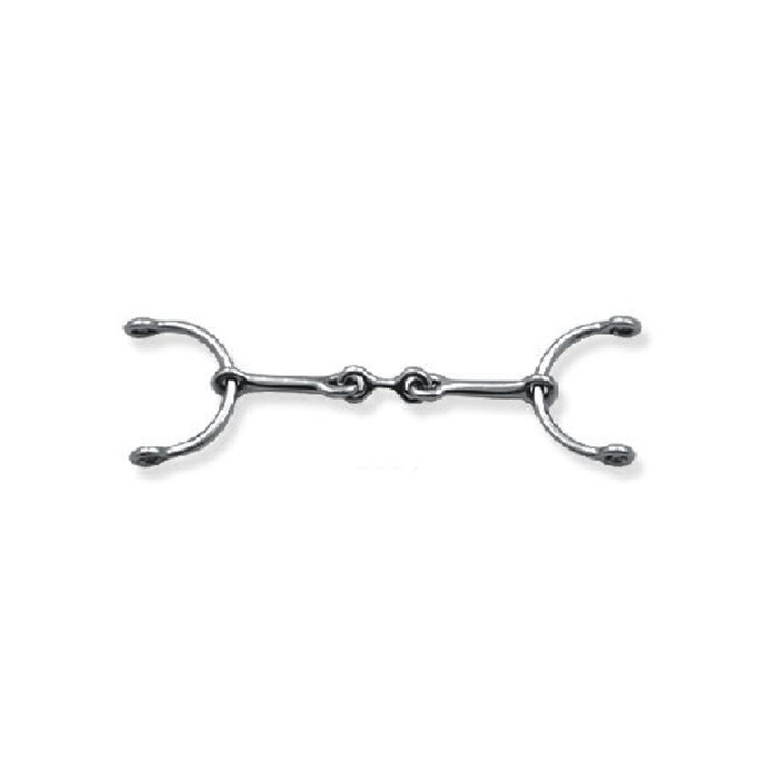 Dog Bone Snaffle 5/16″ Mouth C rings