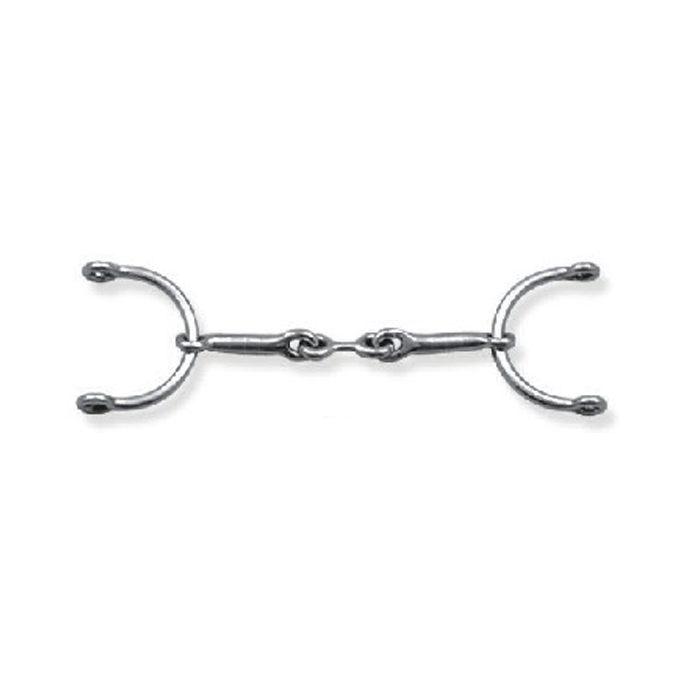 Dog Bone Snaffle 3/8″ Mouth C rings