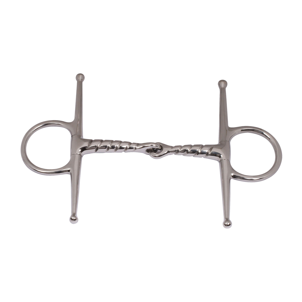 Full Cheek Egg Butt Single Jointed Cork Screw SS Mouth