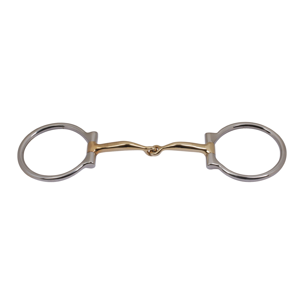 D Ring Snaffle with Copper Inlays