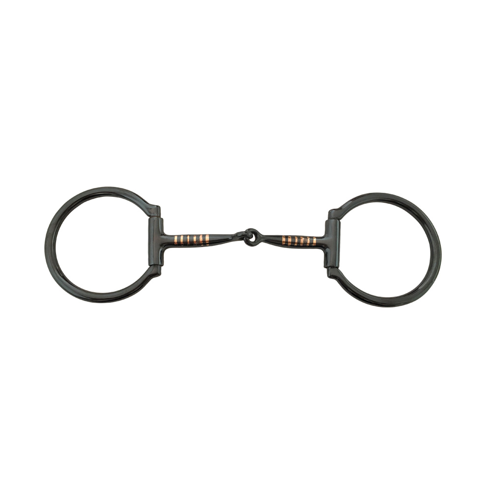 D Ring Snaffle with Copper Inlays.