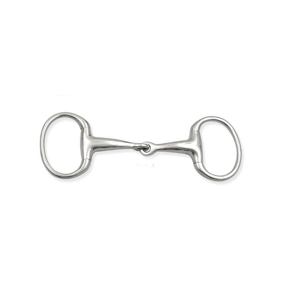 Eggbutt Snaffle Single Jointed Copper Mouth Bit with Oval rings