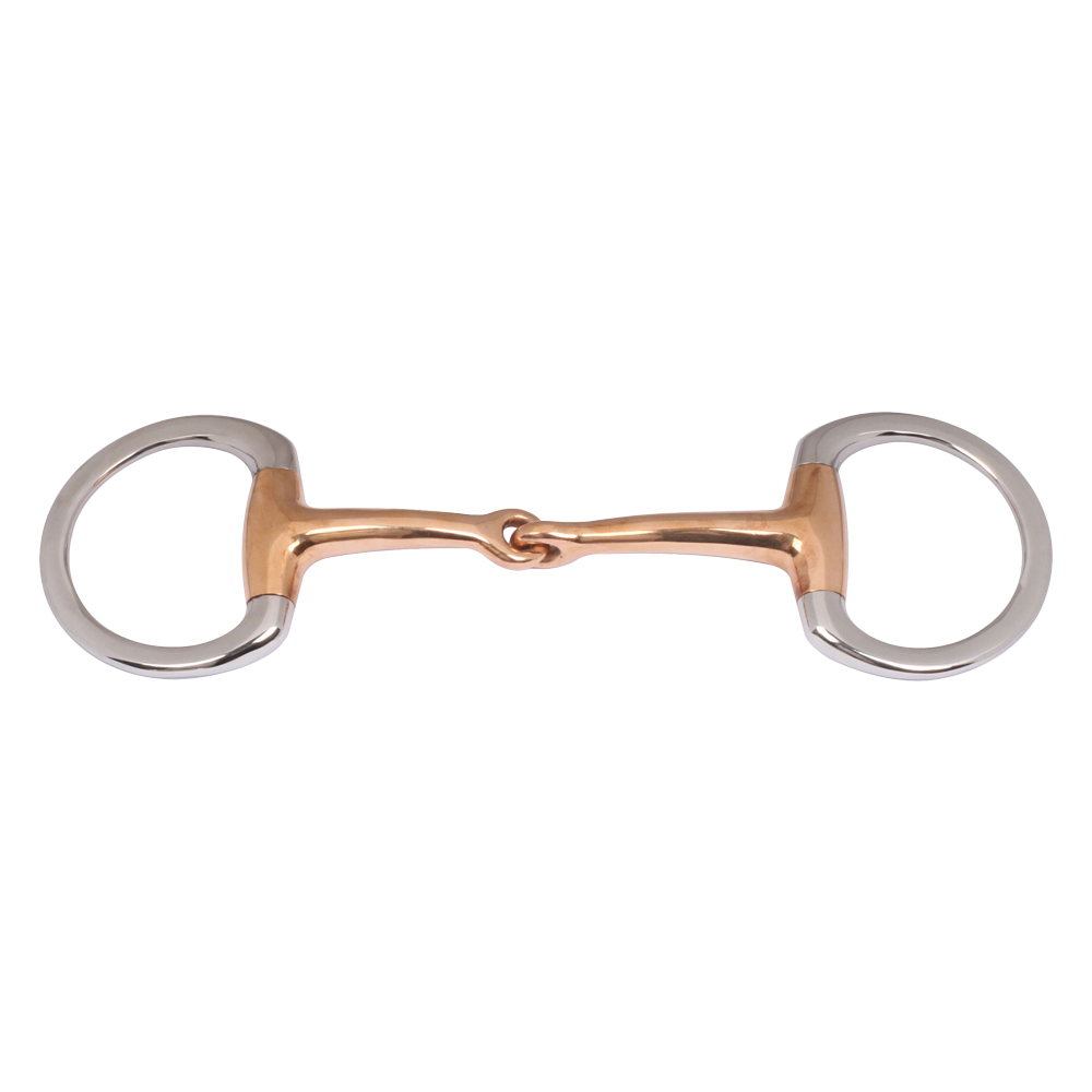 Eggbutt Snaffle Single Jointed Copper Mouth Bit