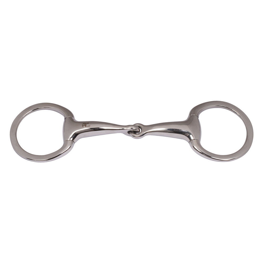 Eggbutt Snaffle Single Jointed Tappered Hollow Mouth Bit