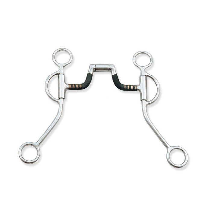 Training Bit with Hinge Ported Sweat Iron Mouth