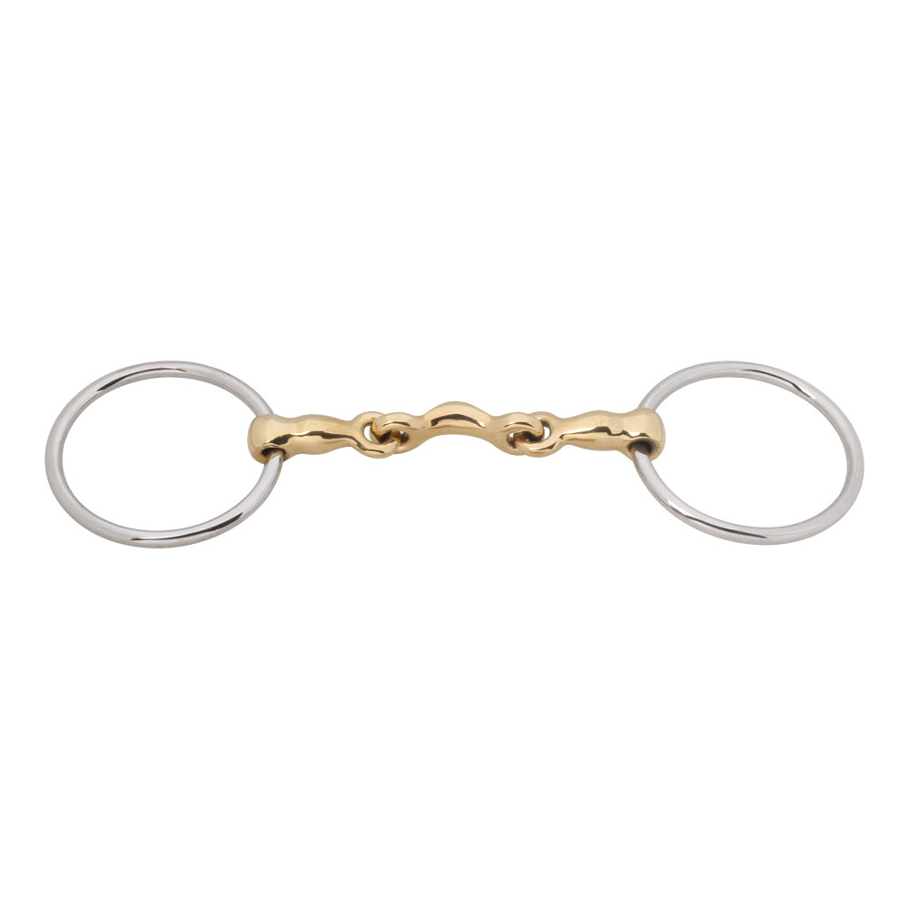 Loose Ring Sweet Iron Quarter Moon Bit with Cuprium Link